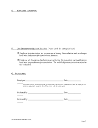 Kitchen Chef Performance Appraisal Performance Appraisal Performance Evaluation Job Description