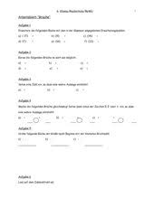 Bruchteile erkennen, bestimmen und ordnen level 1: Arbeitsblatt Bruche 4teachers De