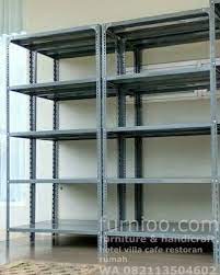 Kami perusahaan distributor & supplier besi baja untuk wilayah jakarta tangerang bogor karawang cirebon surabaya. Rak Besi Siku Lubang 40x100x200 1807 Furniture Jati Indonesia