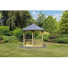 kiosque de jardin en bois de pin traite madrid 3 8 m kiosque jardin pavillon de jardin jardins en bois