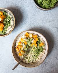 They can be cut up and cooked in the oven, cooked in the slow cooker, added to salads and so much more. Savory Oatmeal With Roasted Butternut Squash Sage And Walnut Pesto Whats Cooking Good Looking