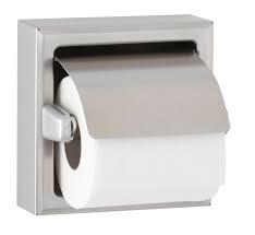 Click here to read more! Bobrick Surface Mounted Single Roll Toilet Tissue Dispenser With Hood Part Number B 66997 Toilet Tissue Dispensers Washroom Inc