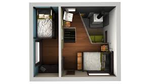 Awesome 3d Plans For Apartments Tiny House Design Tiny House Living House Design