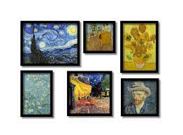 O artista usa uma espécie de reservatório com água para pintar suas telas, que depois de prontas são retiradas da caixa para secar. Van Gogh 6 Quadros Mais Famosos Presente Em Toda Decoracao 1 No Elo7 Abetelier Fcc074