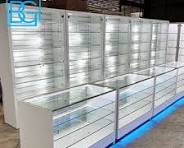 Custom Mobile Shop Showcase - Modern Design, LED Lighting