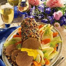 Semerrolle Mit Mandel Basilikumkruste Mit Fenchel Mohren Gemuse Rezept Lecker Mohren Gemuse Lecker Rezepte