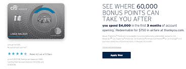 The citi premier card is a solid travel card, offering 3x thankyou points per dollar at restaurants, supermarkets, gas stations, hotels, and on air travel. Citi Premier 60 000 Points Signup Bonus 95 Annual Fee Not Waived Doctor Of Credit