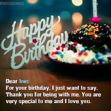 Happy Birthday Ines lyric happy birthday to you. happy birthday ines