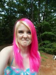 Blonde hairstyles can be complemented with cute headbands. Pink And Blonde Again Bright Pink Hair Timeline