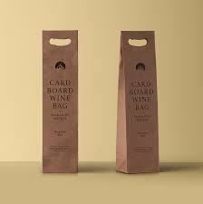 Wine Psd Cardboard Bag Psd Mock Up Templates Pixeden In 2020 Bag Mockup Mockup Bags