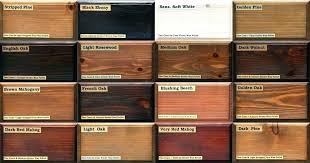 Pine Wood Stain Color Chart Carrierlist Co