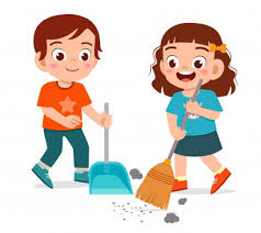 Happy Cute Little Kid Boy And Girl Sweeping Floor Paid Sponsored Affiliate Kid Boy Floor In 2020 Illustration Art Kids Art Drawings For Kids Kids Vector