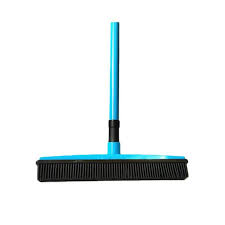 You can also use a dry rubber squeegee or rubber broom to lift up any pet hair from carpets. Pet Hair Broom My Home Treasure