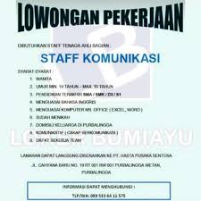 Pt boyang indusrial purbalingga merupakan perusahaan yang memproduksi wig (rambut palsu) terbesari di indonesia yang beralamat di jl. Lowongan Kerja Pt Hasta Pustaka Sentosa Kerja Pendidikan Komunikasi