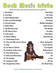 Memorable facts of the 60s 10 questions. 50s Music Trivia Questions And Answers Printable