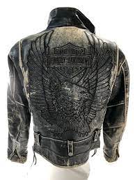 Harley Davidson M Leather Jacket Screaming Maverick Eagle 97062 03vm Distressed Harleydavidson Motorcycle Motorcycle Leather Jacket Harley Davidson Jackets