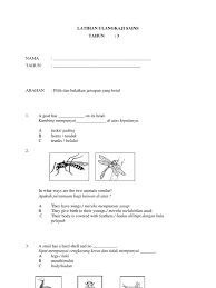 Check spelling or type a new query. Contoh Soalan Sains Tahun 3