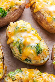 Broccoli And Cheddar Twice Baked Potatoes Baker By Nature Recipe Full Meal Recipes Fall Dinner Recipes Recipes