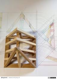 Exercice De Charpente 1 Par Kaj Charpente Charpente Bois Architecture