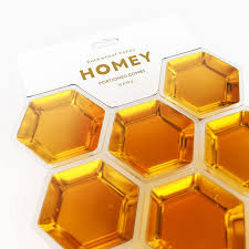 Homey Portioned Honey Honey Packaging Creative Packaging Design Honey Design