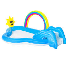 To pump large amounts of water, you're going to need a water pump. Bestway Swimming Pool Rainbow Slide Play Above Ground Kids Inflatable Pools Qubyk Uk