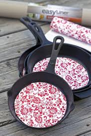Diy Cast Iron Pan Protectors Easy Project Cast Iron Skillet Cooking It Cast Cast Iron Care