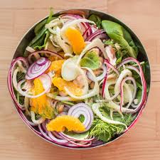 Salade De Fenouil A L Orange Au Saumon Recette Salade Fenouil Salade Fenouil