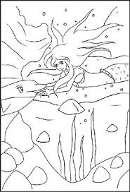 Ausmalbild marchen meerjungfrau mit harfe kostenlos ausdrucken. Meerjungfrauen Als Malvorlagen Und Ausmalbilder Zum Ausdrucken