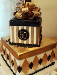 Golden 50th Birthday Cakes For Ladies Tiered Cakes Black And Gold Birthday Cake 50th Birthday Cake Black And Gold Cake