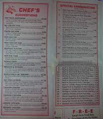 Menu Of Liu S Garden In Rochester Nh 03867