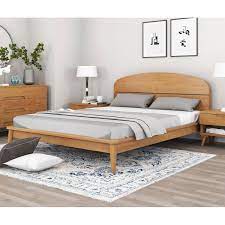 Solid teak bed frame available in different designs. Avondale Modern Style Teak Wood Platform Bed