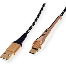 ROLINE 11.02.8920 USB cable 1 m USB 2.0 USB A USB C Black, Gold - USB  cables and adapters - Cables, KVM switches & adapters - Audio-video - MT  Shop