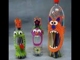 Waste bottles art & craft. - YouTube
