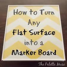 Mark out an area the size of your piece of glass. Turn Any Flat Surface Into A Dry Erase Board The Palette Muse
