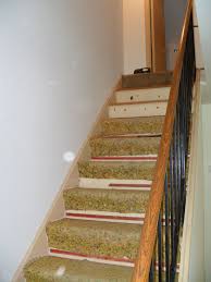 As much carpet as is required to fit the stairs, leaving an extra couple of feet to account for cuts and possible errors. Refinishing The Stairs Mini Lane