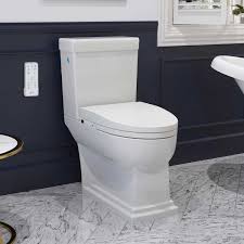For parents who constantly worry about their kids and pets playing in an open toilet, this flush down automatic toilet seat is a good solution. Ove Decors Irenne Classic Smart Bidet Toilet Costco