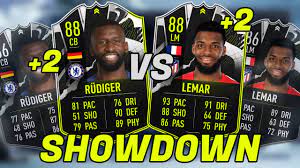 Ea sports has set a new pair of showdown sbcs live for chelsea's antonio rudiger and atletico madrid's thomas lemar ahead of their two club's champions league showdown. Fifa 21 Ultimate Team Showdown Rudiger Showdown Lemar Sbc Youtube