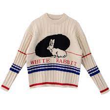White Rabbit Candy Jumper Aesthetic Clothes Cool Sweaters Cute Outfits