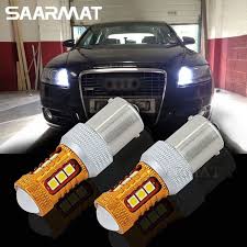 Pair 1156 Ba15s P21w 1200lm Led Bulb Driving Lamp Drl Daytime Running Light Reverse Light 6000k White For Audi A1 A3 A6 S3 Q7 R Led Bulb Running Lights Audi A1
