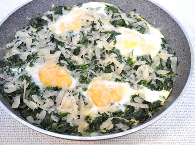 Eggs and Spinach