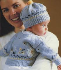 Pdf Baby Fair Isle Cardigan Hat Knitting Pattern Boy Or Girl Baby Boy Knitting Patterns Baby Knitting Baby Knitting Patterns
