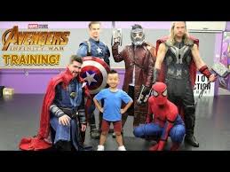 Training With The Marvel Avengers Infinity War Superhero Fun With Ckn Toys Youtube Marvel Superhero Marvel Avengers
