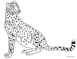 Free returns 100% satisfaction guarantee fast shipping Printable Cheetah Coloring Pages For Kids