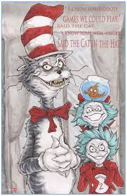 Dr Seuss The Cat In The Hat By Chrisozfulton On Deviantart Poster Prints Creepy Cat Creepy Comics
