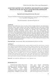 Karier yang sama sejak ia masuk dalam organisasi sampai. Pdf Faktor Faktor Yang Mempengaruhi Kepuasan Kerja Perawat Di Ruang Rawat Inap Rsud Haji Boejasin Pelaihari