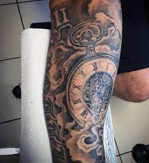 Realistic mechanical clock tattoo on bicep. Top 80 Mind Blowing Clock Tattoos 2021 Inspiration Guide