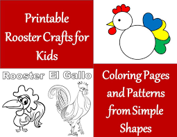 They also provide a the second and easiest way to get our preschool coloring worksheets into the hands of your this will take you to a page on our daycare website where you can printout the image version of the free. Printable Rooster Crafts For Kids Wehavekids