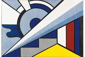 Roy Lichtenstein Modern Painting With Wedge 1967 Pop Art Images Roy Lichtenstein Pop Art Movement