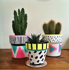 Neon Diy Painted Pots Diy Painted Flower Pots Painted Plant Pots