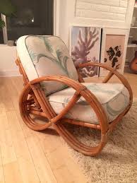 Amazing Pretzel Chair In Rattan Paul Frankl Style By Dreamzclub Vintage Rattan Furniture Rattan Chair Rattan Furniture
